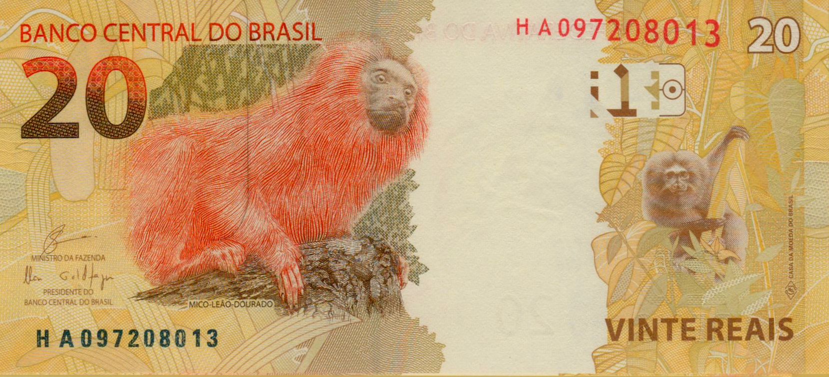 Brazil 20 2018 UNC P-255/d